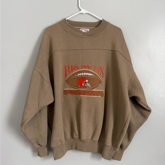 cs Other - Vintage 90s Cleveland Browns Sweatshirt Crable Sportswear Embroidered SZ XL